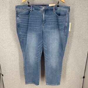 NYDJ Stella Relaxed Tapered Jean Size 22W Light Wash Crescent Lift Tuck NEW